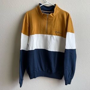 Denim & Flower Ricky Singh half zip sweat shirt